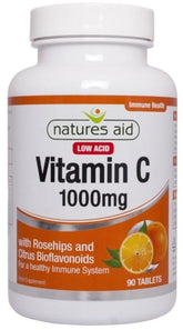 Vitamin C 1000 MG 90 Tabs Säurearm NATURES AID - Biolaboratorium